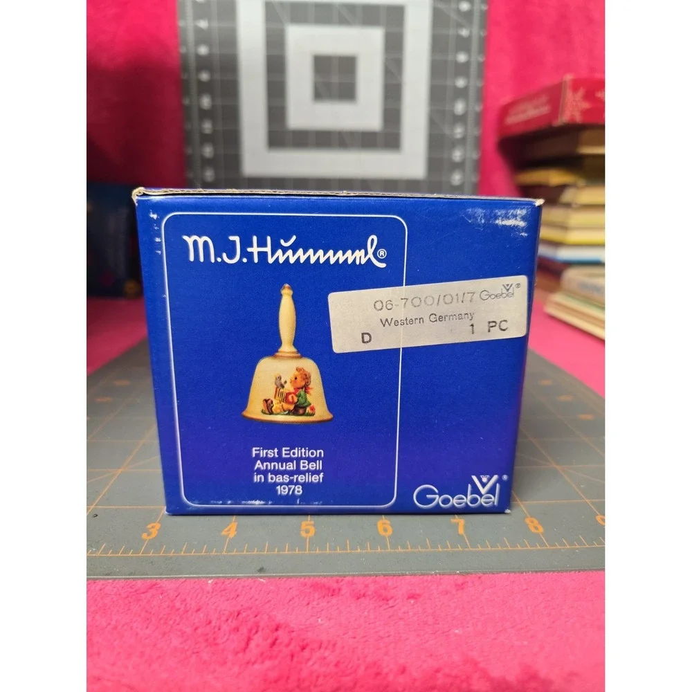 M.J. Hummel First Edition Bell Has Box Damage Goebel 1978 In Bas Relief New